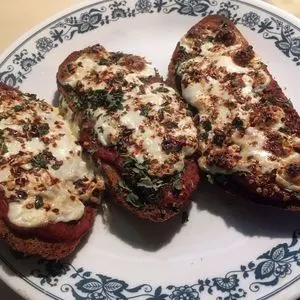Vegetarian Nut-Free Pizza Bread (low carb) — Italian recipe
