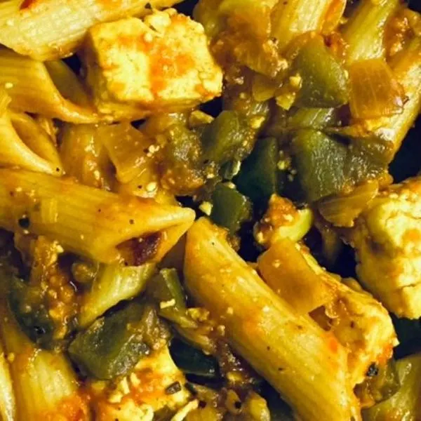 Vegetarian Nut-Free Indian style Pasta — Indian recipe