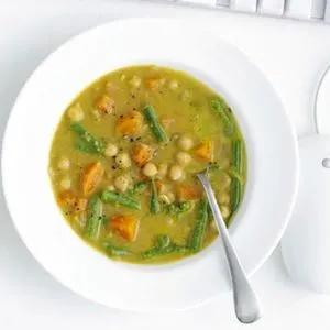 Vegan Vegetarian Indian chickpea & vegetable soup — Indian recipe