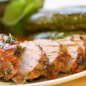 Gluten-Free Dairy-Free Gingery Roast Pork with Thyme Recipe — American recipe