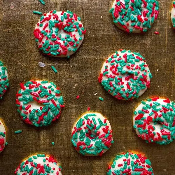 Vegetarian Nut-Free Mexican Butter Cookies with Sprinkles (Galletas con Chochitos) — American recipe