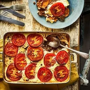 Vegetarian Nut-Free Vegetarian moussaka — Mediterranean recipe