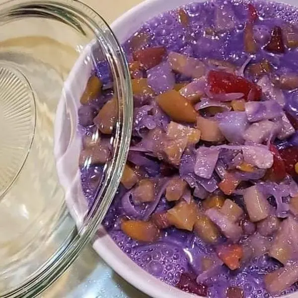 Vegetarian Gluten-Free Purple Fruit Salad — Mediterranean recipe