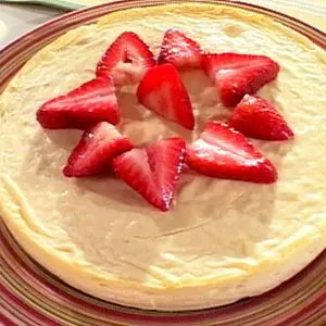 Vegetarian Gluten-Free Low Carb New York Ricotta Cheesecake — American recipe