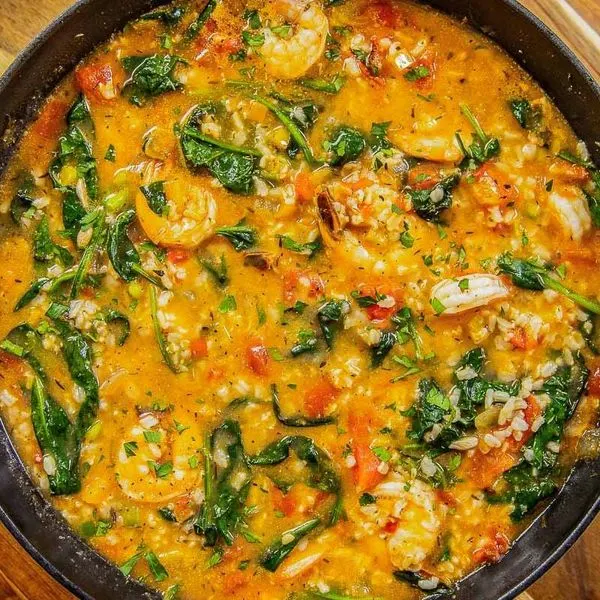 Nut-Free Egg-Free Mediterranean Shrimp & Rice Soup — Mediterranean recipe