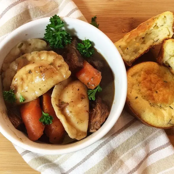 Dairy-Free Nut-Free Beef Stew Perogies — American recipe