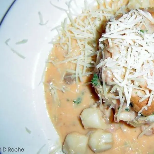 Nut-Free Egg-Free Seafood in Puff Pastry — Mediterranean recipe