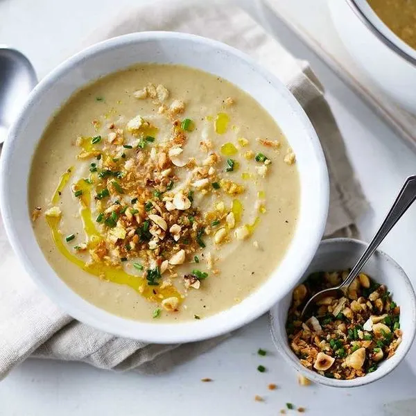 Vegetarian Nut-Free Celeriac soup — French recipe