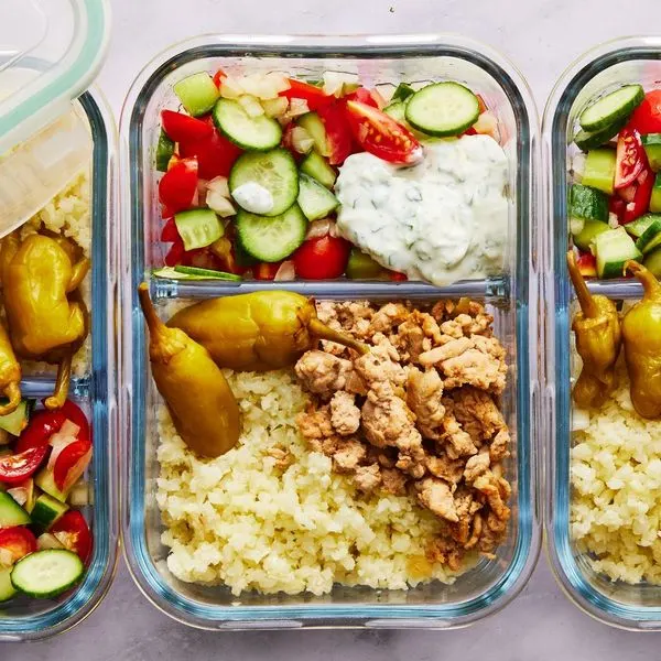 Gluten-Free Nut-Free Low-Carb Turkey Gyro Bowl — American recipe