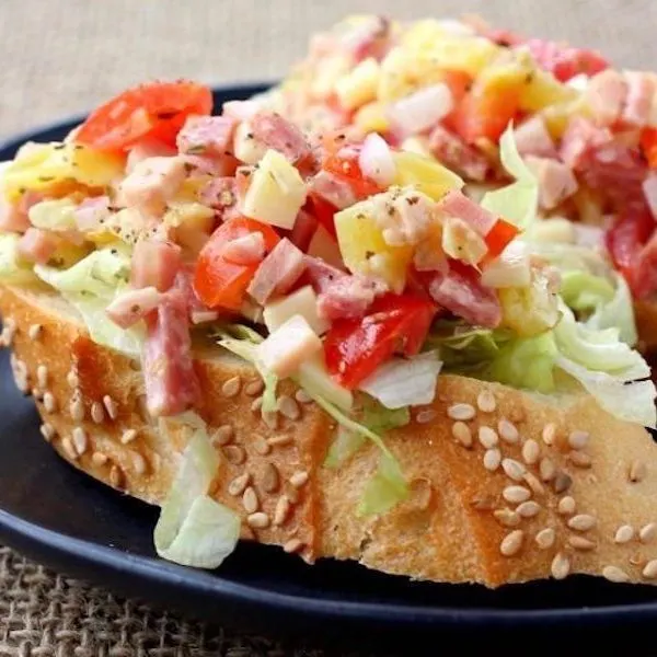 Nut-Free Shellfish-Free Italian Sub Bruschetta — Italian recipe