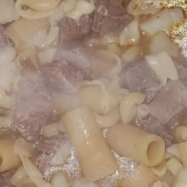 Dairy-Free Nut-Free Beef potatoes and noodles — Asian recipe
