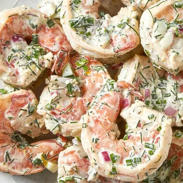 Nut-Free Egg-Free Shrimp Salad — American recipe