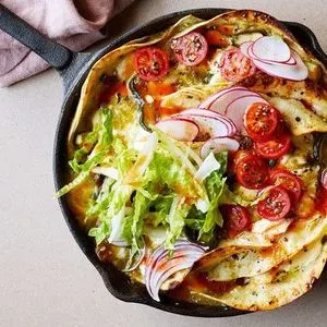 Gluten-Free Nut-Free Vegetarian Enchiladas Suizas — Mexican recipe
