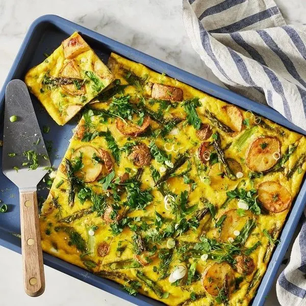 Vegetarian Gluten-Free Dairy-Free Spring Frittata — American recipe