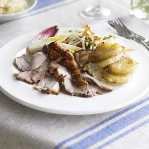 Gluten-Free Dairy-Free Slow roast shoulder of pork — American recipe