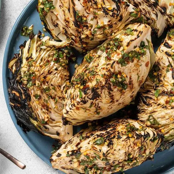 Gluten-Free Dairy-Free Grilled Cabbage With Spicy Thai Dressing Recipe — South east asian recipe