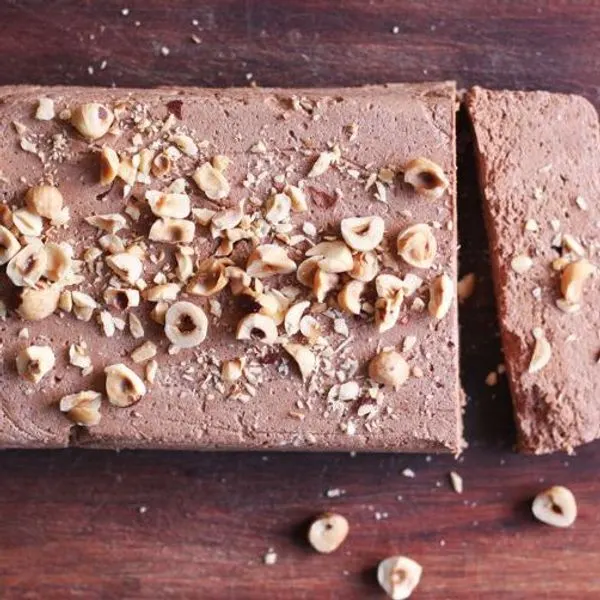 Vegetarian Gluten-Free Gianduia Semifreddo (Chocolate-Hazelnut Frozen Dessert) — French recipe