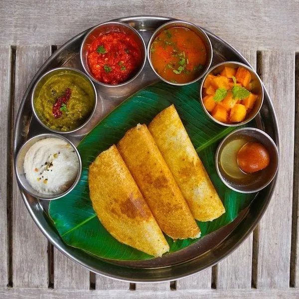Vegan Vegetarian Dosa: Gluten Free Indian Crepe with Coconut Chutney from the Chef at Park Hyatt Goa (Gluten & Dairy FREE) — Indian recipe