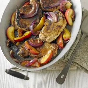 Gluten-Free Dairy-Free Fruity pork steaks — American recipe
