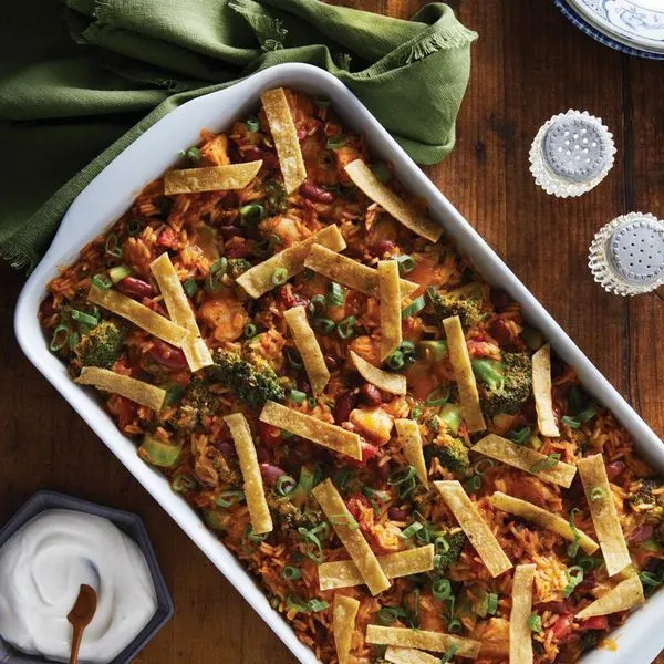 Gluten-Free Nut-Free Mexican Chicken and Rice Casserole — Mexican recipe