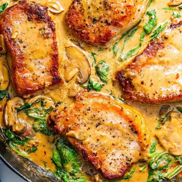 Gluten-Free Keto Keto Pork Chops — French recipe