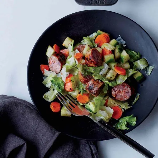 Gluten-Free Dairy-Free Italian Sausage Salad — Italian recipe