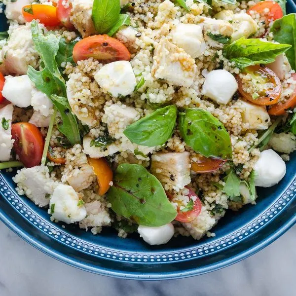 Nut-Free Shellfish-Free Chicken Caprese Salad — Italian recipe