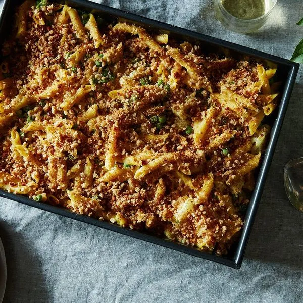 Vegetarian Dairy-Free Vegan Cauliflower Alfredo Bake — American recipe