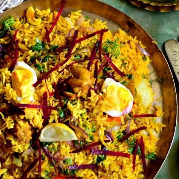Gluten-Free Dairy-Free Indian Chicken Pilaf or Pulao — Mediterranean recipe