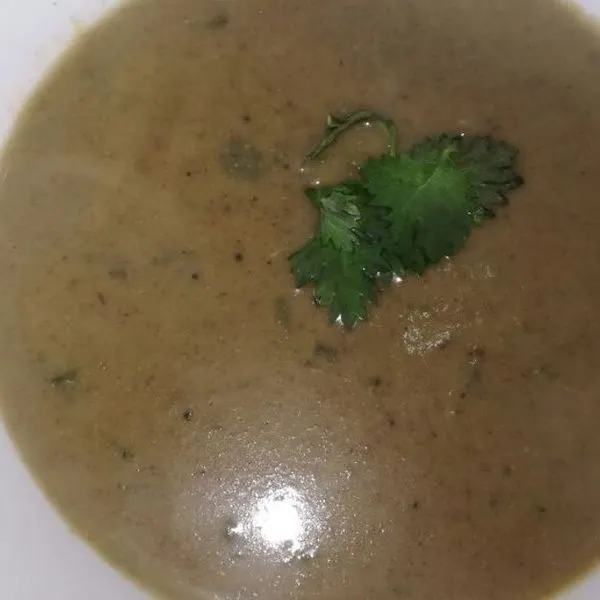Gluten-Free Nut-Free Mushroom soup for the cold season — French recipe