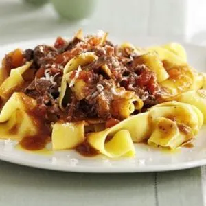 Nut-Free Shellfish-Free Pappardelle with beef — Mediterranean recipe
