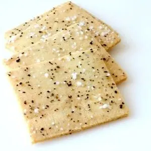 Vegetarian Gluten-Free Keto Crackers with Salt and Pepper — American recipe