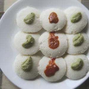 Vegan Vegetarian Steamed Indian Lentil and Rice Cakes (Idlis) Recipe — Indian recipe