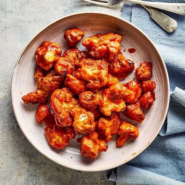 Vegetarian Nut-Free Air fryer buffalo cauliflower wings — American recipe