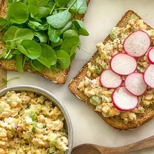 Vegan Vegetarian Vegan Chickpea Salad Sandwich Recipe — American recipe
