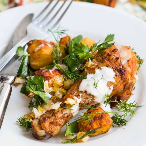 Gluten-Free Nut-Free Harissa Chicken — Middle eastern recipe
