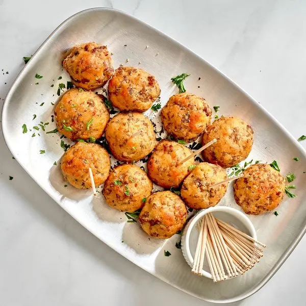 Gluten-Free Nut-Free Keto Sausage Puffs — American recipe