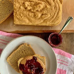 Vegan Vegetarian Keto Peanut Butter And Jelly Sandwich — French recipe