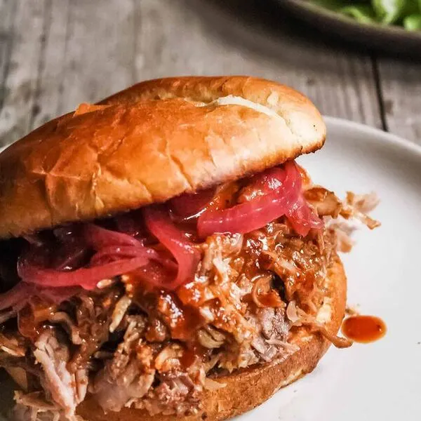 Vegan Vegetarian Slow Cooker Cider Pulled Pork — American recipe