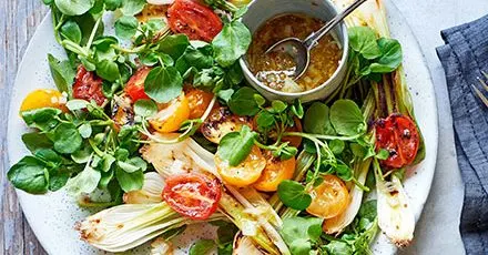 Vegan Vegetarian Charred onion & tomato salad — South east asian recipe
