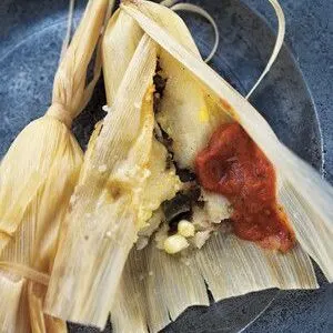 Gluten-Free Dairy-Free Chicken Tamales with Salsa Roja — South american recipe