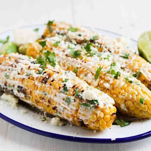 Vegetarian Gluten-Free Grilled Mexican Street Corn (Elote) — Mexican recipe