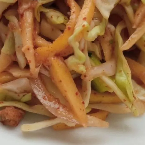 Vegan Vegetarian Green mango salad — Caribbean recipe