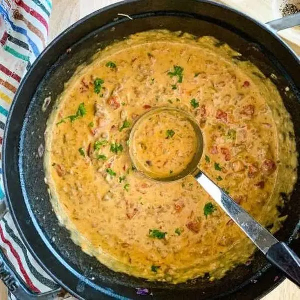Gluten-Free Keto Beefy Velveeta Cheese Soup (Keto Friendly!) — American recipe