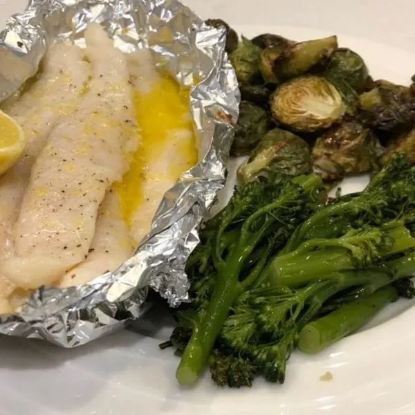 Gluten-Free Nut-Free Keto Lemon and Butter Fish parcels — Mediterranean recipe