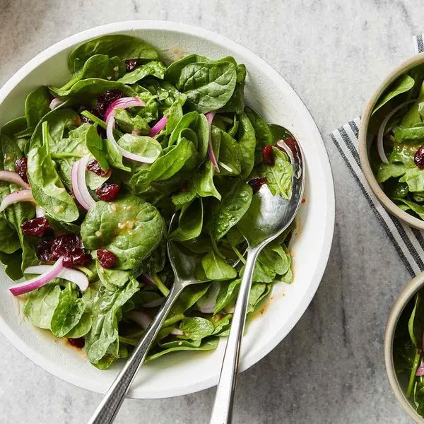 Vegan Vegetarian Spinach Salad — Middle eastern recipe
