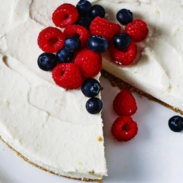 Nut-Free Shellfish-Free Vegan lemon cheesecake — American recipe