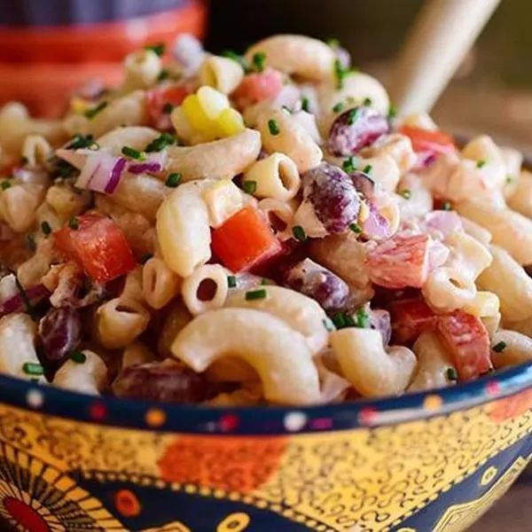 Vegetarian Nut-Free Mexican Macaroni Salad — Mexican recipe