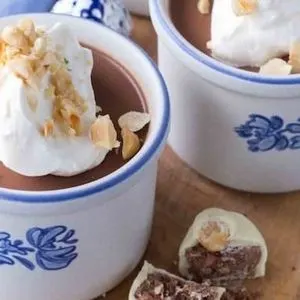Nut-Free Shellfish-Free Italian Holiday Table: Italian Sausage and Walnut Pasta with Chocolate Hazelnut Panna Cotta — Italian recipe