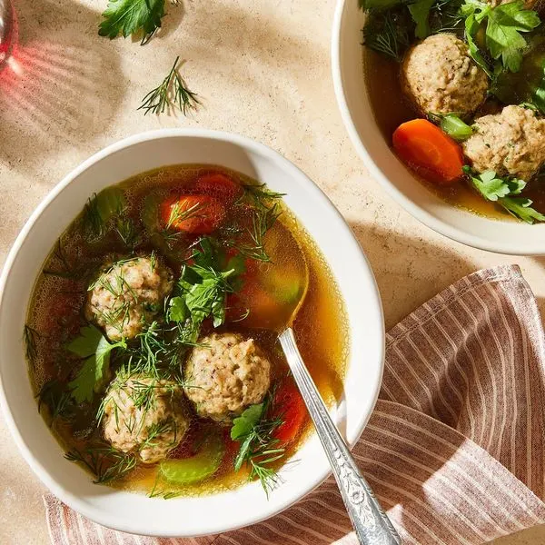 Vegan Vegetarian Vegan Matzo Ball Soup — American recipe